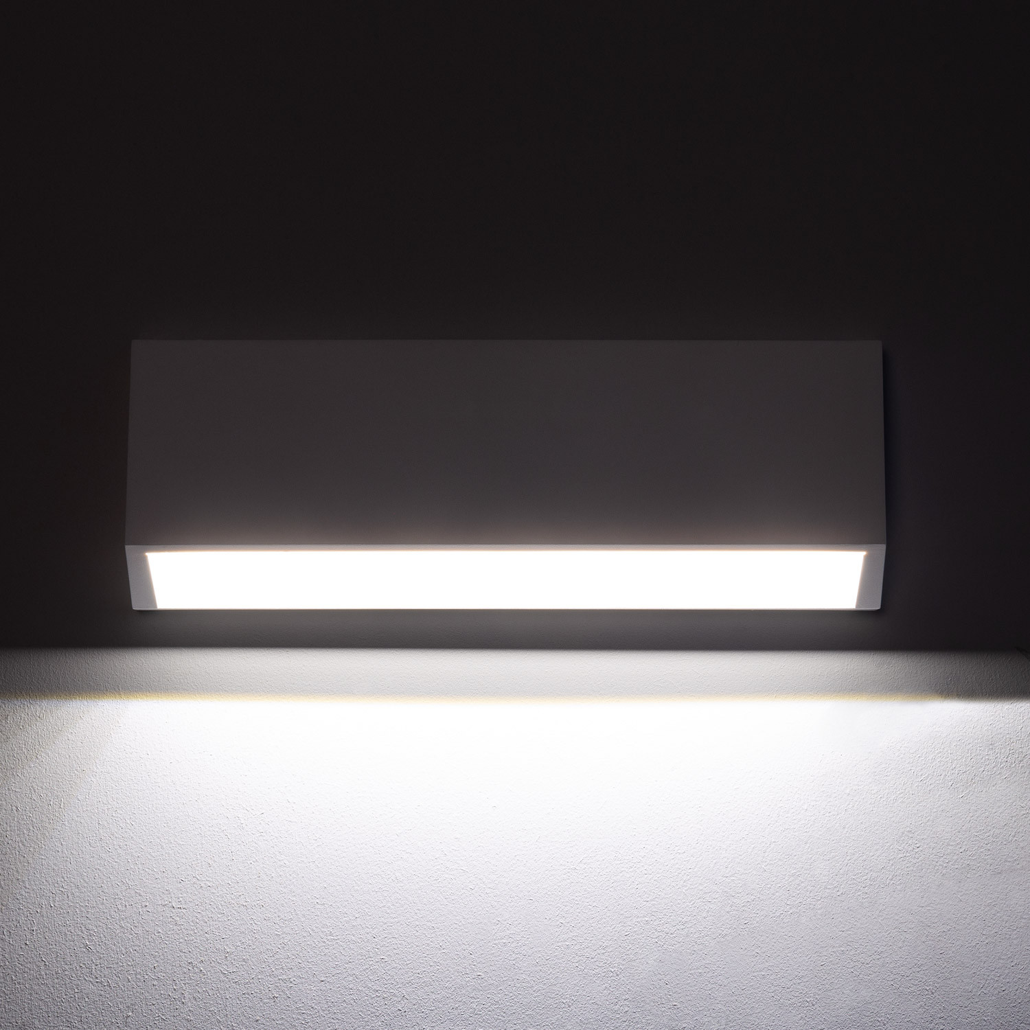 Baliza Exterior Led W Superficie Pared Rectangular Blanco Tunez