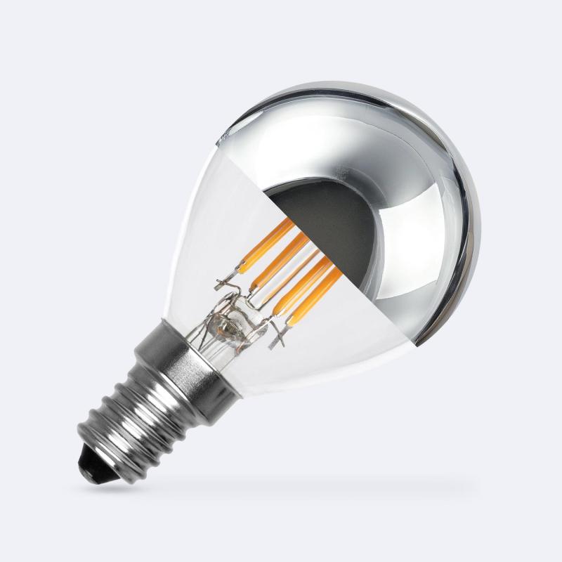 Produto de Lâmpada  Filamento LED E14 4W 400 lm G45 Chrome Reflect 
