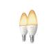 Producto de Pack 2 Bombillas Inteligentes LED E14 5.2W 470 lm B39 PHILIPS Hue White