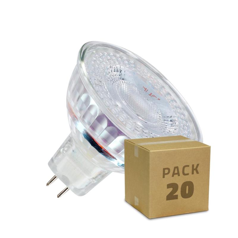Produto de Pack Lâmpadas LED 12V GU5.3 MR16  SMD Vidro 5W (20 un)