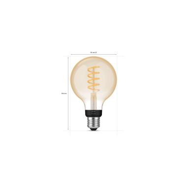 Producto de Bombilla Filamento LED E27 7W 550 lm G93 PHILIPS Hue White Ambiance