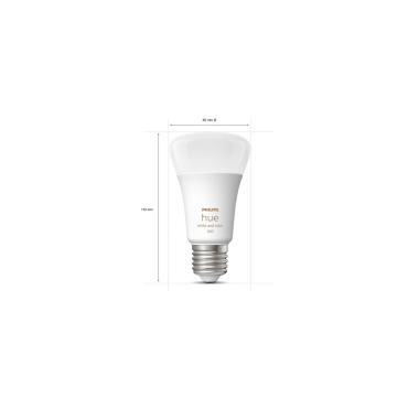 Producto de Pack 2 Bombillas Inteligentes LED E27 6.5W 570 lm A60 PHILIPS Hue White