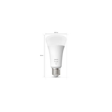 Producto de Bombilla Inteligente LED E27 15.5W 1600 lm A67 PHILIPS Hue White 