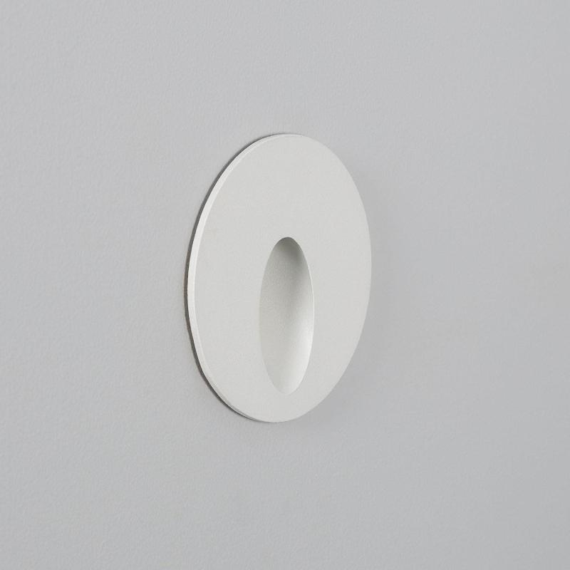 Producto de Baliza Exterior LED 3W Empotrable Pared Circular Blanco Boiler