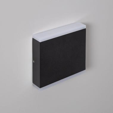 Producto de Aplique de Pared Exterior LED 6W Iluminación Doble Cara Cuadrado Negro Orus