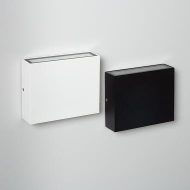 Producto de Aplique de Pared Exterior LED 6W Iluminación Doble Cara Cuadrado Negro Kaysa