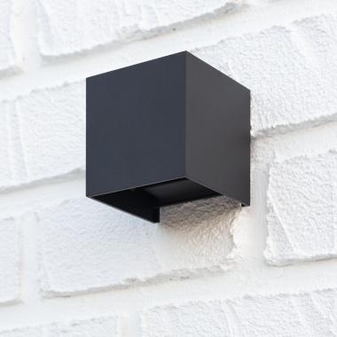 Producto de Aplique de Pared Exterior LED 6W de Aluminio Iluminación Doble Cara Eros Negro