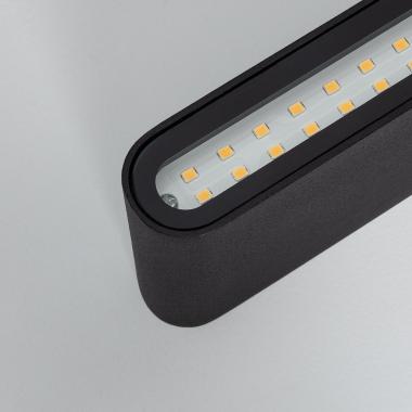 Produto de Aplique de Parede Exterior LED 12W Iluminação Dupla Retangular Preto Einar