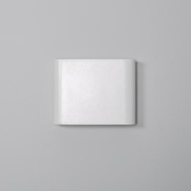 Producto de Aplique de Pared Exterior LED 6W Iluminación Doble Cara Cuadrado Blanco Zeus