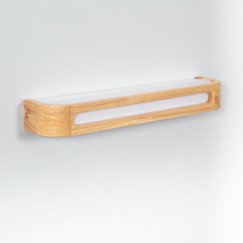 Producto de Aplique de Pared LED 12W de Madera Daven