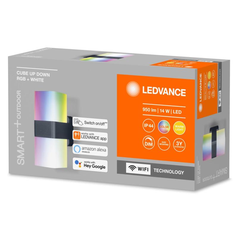 Producto de Aplique de Pared LED RGBW 14W Smart+ WiFi Cubo LEDVANCE 4058075478077