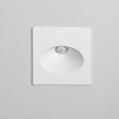 Producto de Baliza Exterior LED 3W Empotrable Pared Cuadrado Blanco Coney