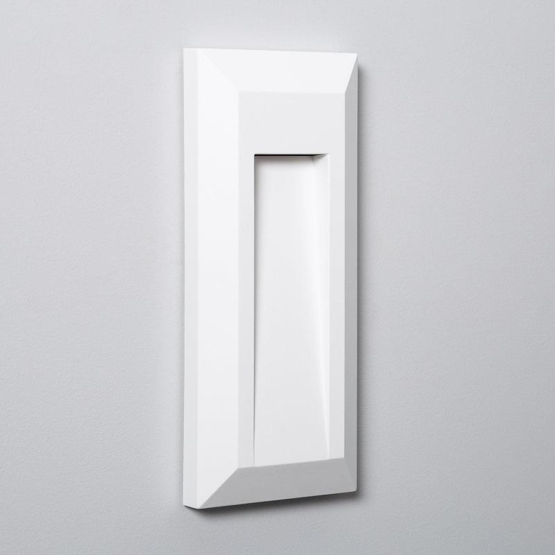 Producto de Baliza Exterior LED Superficie Pared Rectangular Blanco Gisli