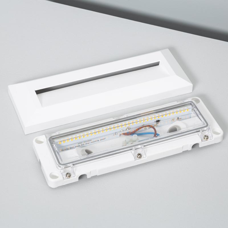 Producto de Baliza Exterior LED 2W Superficie Pared Rectangular Blanco Élide