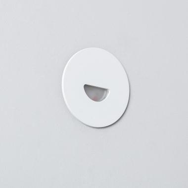 Producto de Baliza Exterior LED 2W Empotrable Pared Circular Blanco Guell