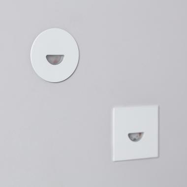 Producto de Baliza Exterior LED 2W Empotrable Pared Cuadrado Blanco Guell