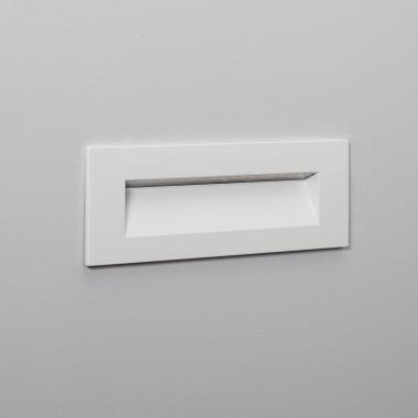 Producto de Baliza Exterior LED 6W Empotrable Pared Rectangular Blanco Groult