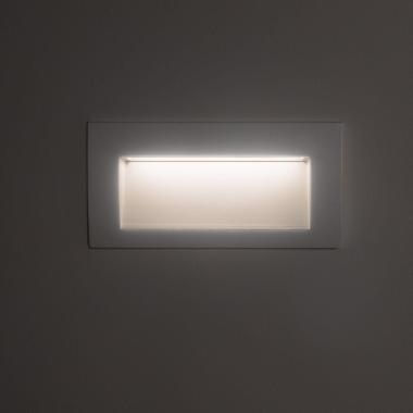 Producto de Baliza Exterior LED 4W Empotrable Pared Rectangular Blanco Elin