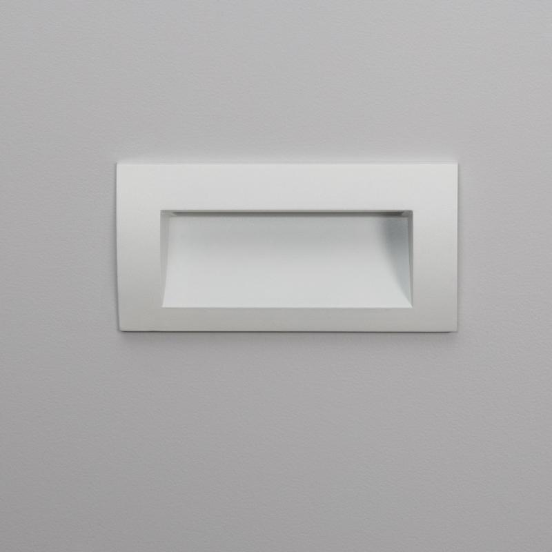 Producto de Baliza Exterior LED 4W Empotrable Pared Rectangular Blanco Elin