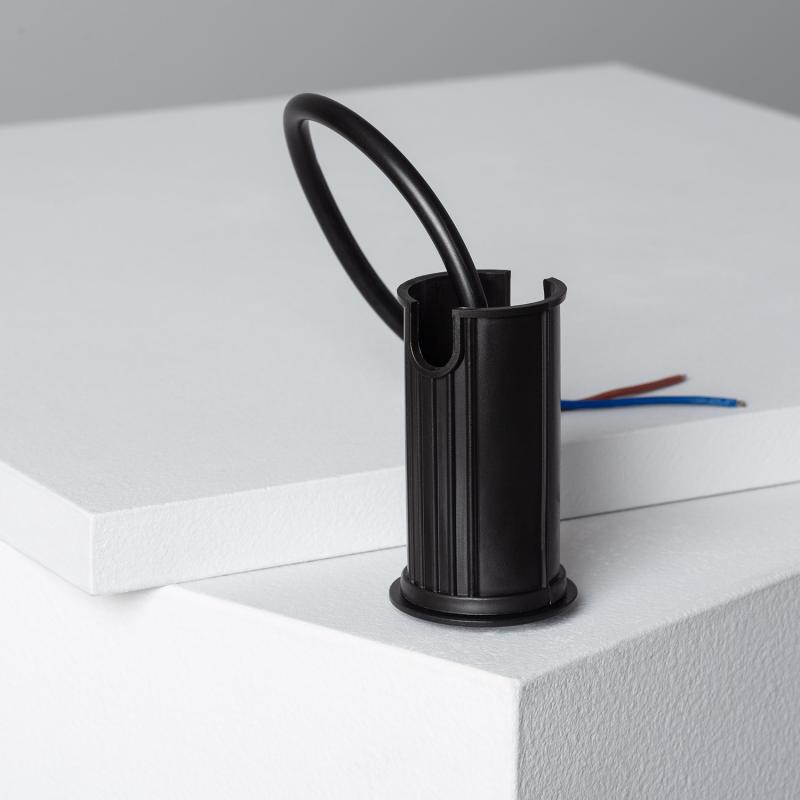 Producto de Foco Exterior LED 1W Empotrable Suelo 12V DC Negro Tiziano