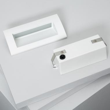 Producto de Baliza Exterior LED 4W Empotrable Pared Rectangular Blanco Elin