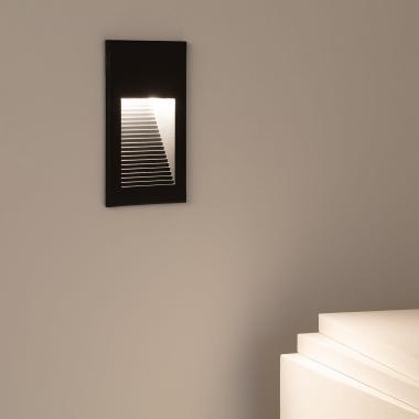 Producto de Baliza Exterior LED 5W Empotrable Pared Negro Goethe