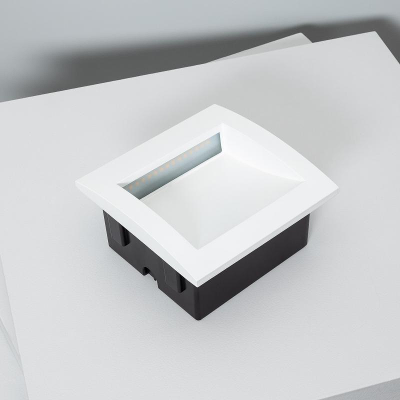 Produto de Baliza Exterior LED 4W Encastrável Parede Quadrada Branca Natt 