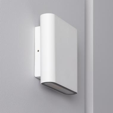 Produto de Aplique de Parede Exterior LED 12W de Alumínio Iluminação Dupla Cara Vesta Branco