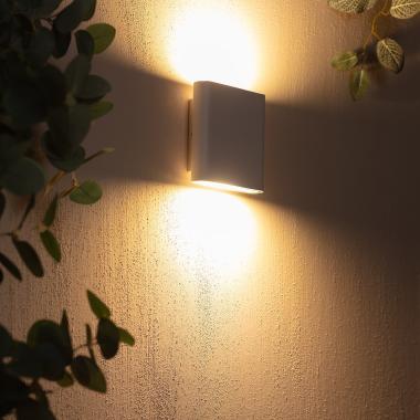 Produto de Aplique de Parede Exterior LED 12W de Alumínio Iluminação Dupla Cara Vesta Branco