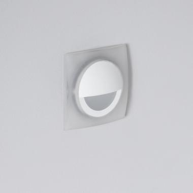 Producto de Baliza LED 3W Empotrable Pared Cuadrado Blanco Occulare