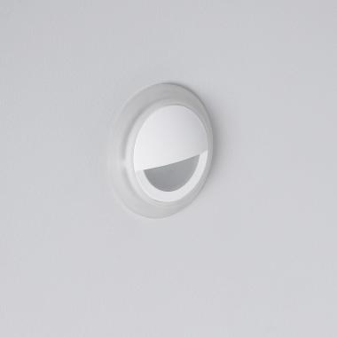 Producto de Baliza LED 3W Empotrable Pared Circular Blanco Occulare