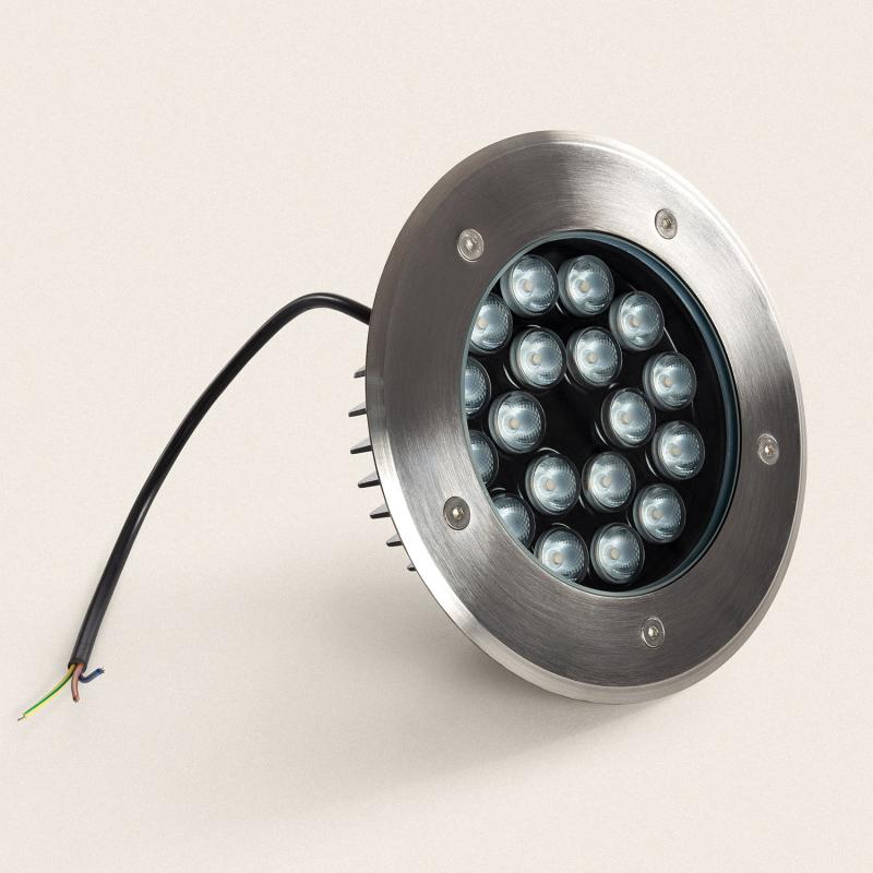 Producto de Foco Exterior LED 18W Solid Empotrable Suelo Inox