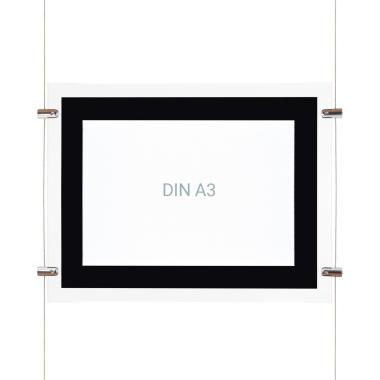 Produto de Kit Cartaz Exposição LED DIN A3 Horizontal