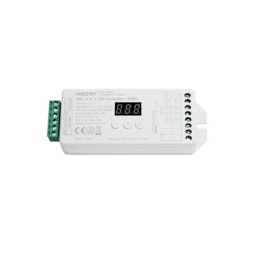 Produto de Controlador Regulador LED DL-X DALI 5 em 1 DT8 para Fita Monocor/CCT/RGB/RGBW/RGBWW 12/24V DC MiBoxer