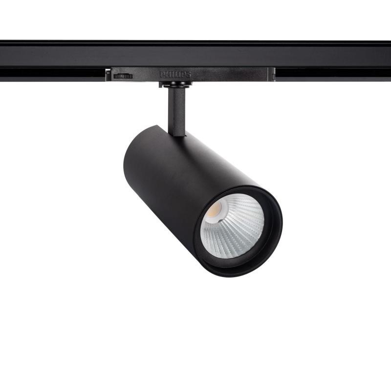 Producto de Foco Carril LED Trifásico 40W d'Angelo PHILIPS Xitanium Negro