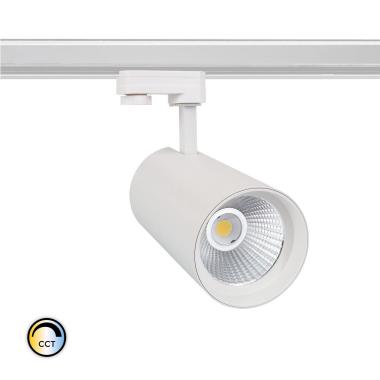 Produto de Foco Carril LED Trifásico 40W CCT New d'Angelo Branco CRI90 LIFUD