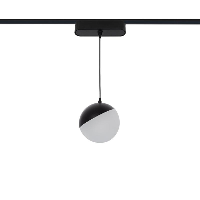 Producto de Foco Carril Colgante LED Magnético 25mm SuperSlim 10W 48V Ø100 mm Negro