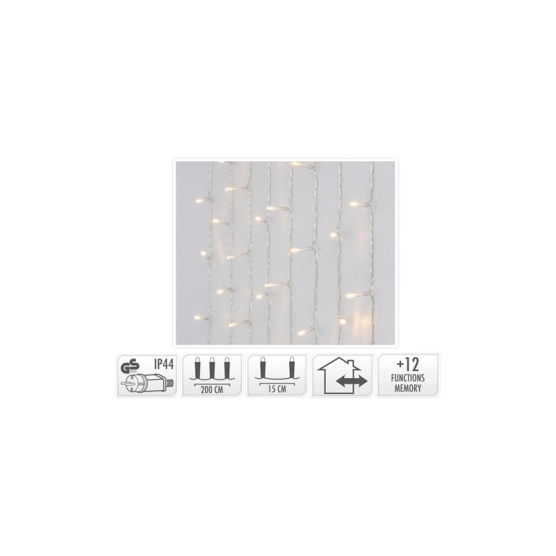 Producto de Cortina de Guirnaldas LED Exterior 480LEDS 2m Transparente