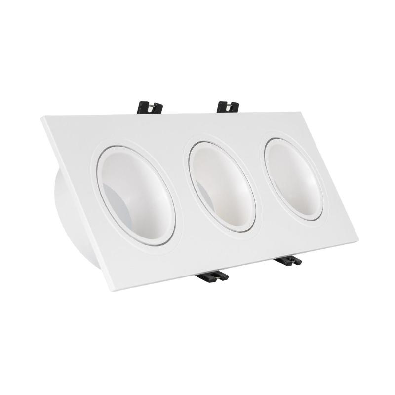 Producto de Foco Downlight Cuadrado Basculante GU10 6W Corte 75x235 mm PC