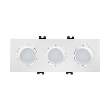 Producto de Foco Downlight Cuadrado Basculante GU10 6W Corte 75x235 mm PC