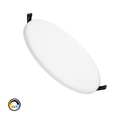 Produto de Placa LED 24W CCT Seleccionável Circular Slim Surface (UGR19) Corte Ø200 mm IP54 