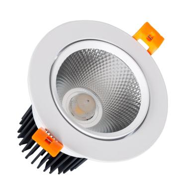 Produto de Foco Downlight LED 15W COB Direcionável Circular Branco Corte Ø90 mm CRI92 Expert Color No Flicker