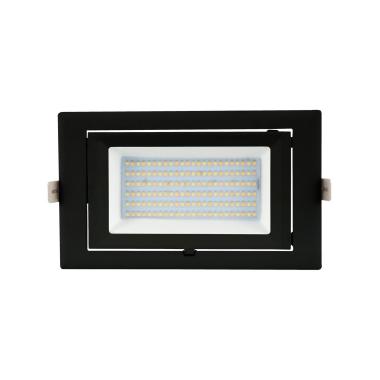 Producto de Downlight LED 20W Rectangular Direccionable SAMSUNG 130lm/W LIFUD Corte 210x125 mm Negro