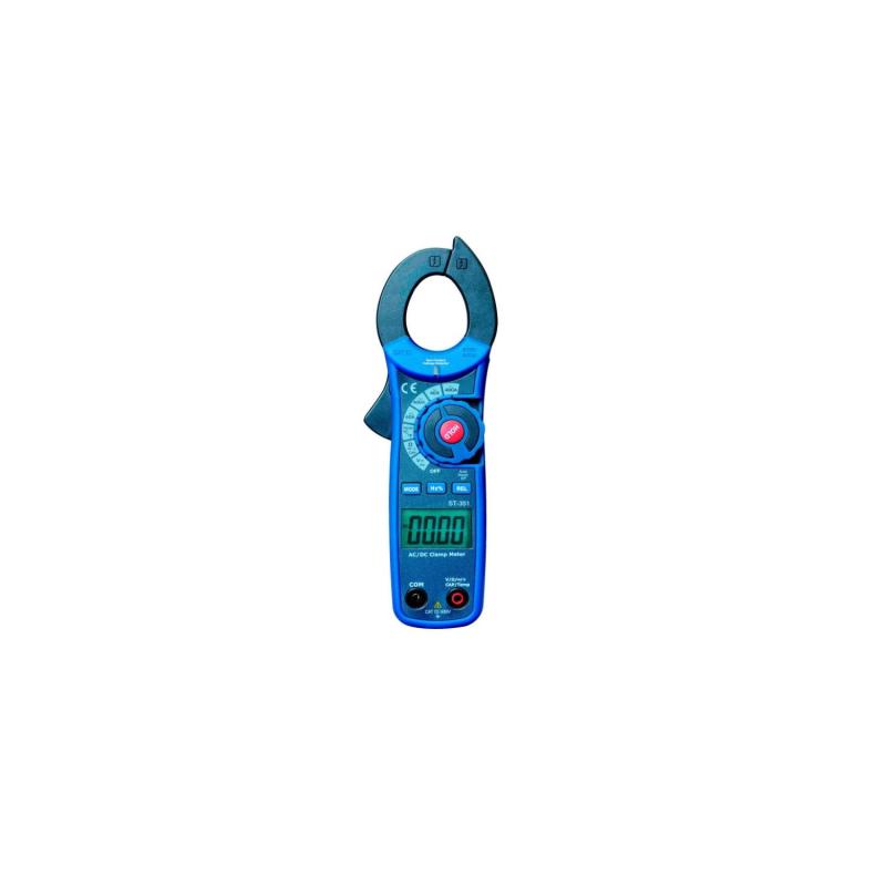 Producto de Pinza Amperimétrica Digital Profesional 600V AC/DC 400A AC/DC Mordaza Ø30mm 