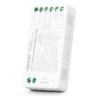 Producto de Controlador Regulador WiFi LED RGB/RGBW/RGBWW 12/24V DC MiBoxer FUT037W+ 