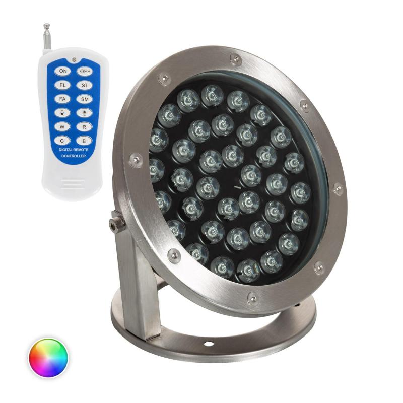 Producto de Foco Sumergible LED RGB 36W Superficie 12V DC IP68