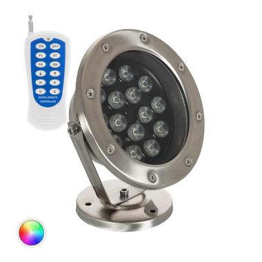 Produto de Foco LED RGB de Superfície 24V DC 15W Submersível IP68