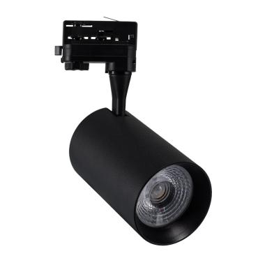 Produto de Foco LED Vulcan 30W Preto para Carril Trifásico