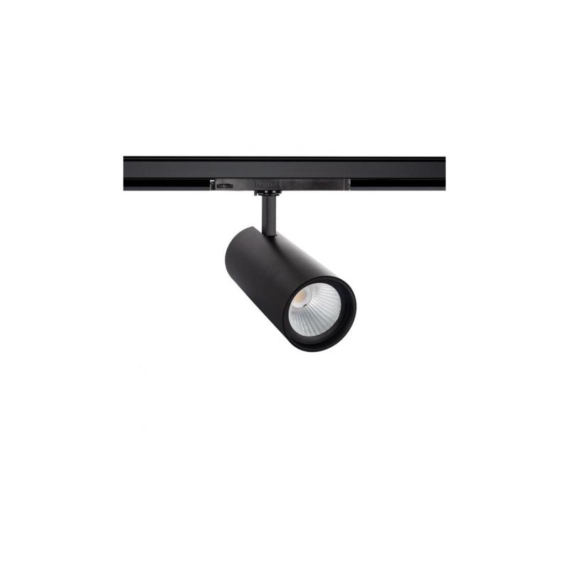 Producto de Foco Carril LED Trifásico 30W CCT New d'Angelo Negro CRI 90 PHILIPS Xitanium