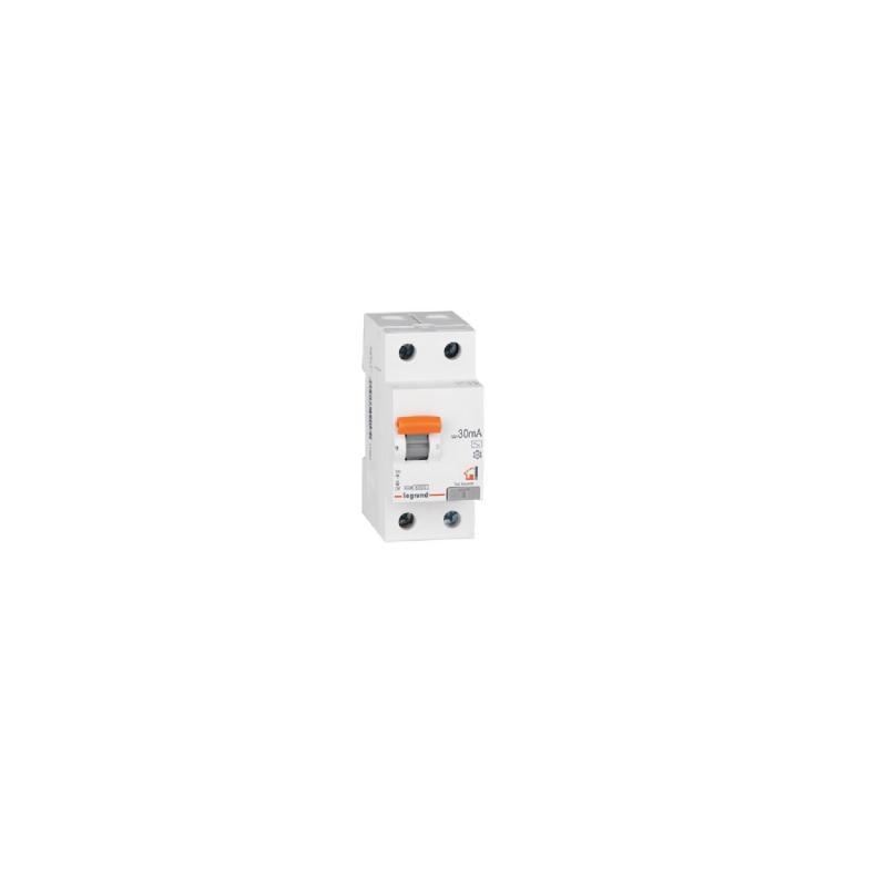 Producto de Interruptor Diferencial Residencial 2P 30mA 25-40A 6kA Clase AC LEGRAND RX³ 402056